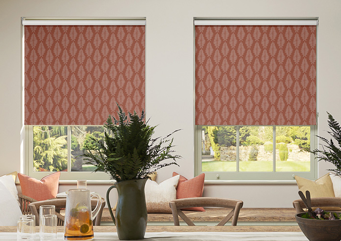 Fern Leaves, Russett - Twist&Fit Roller Blind - Image 3